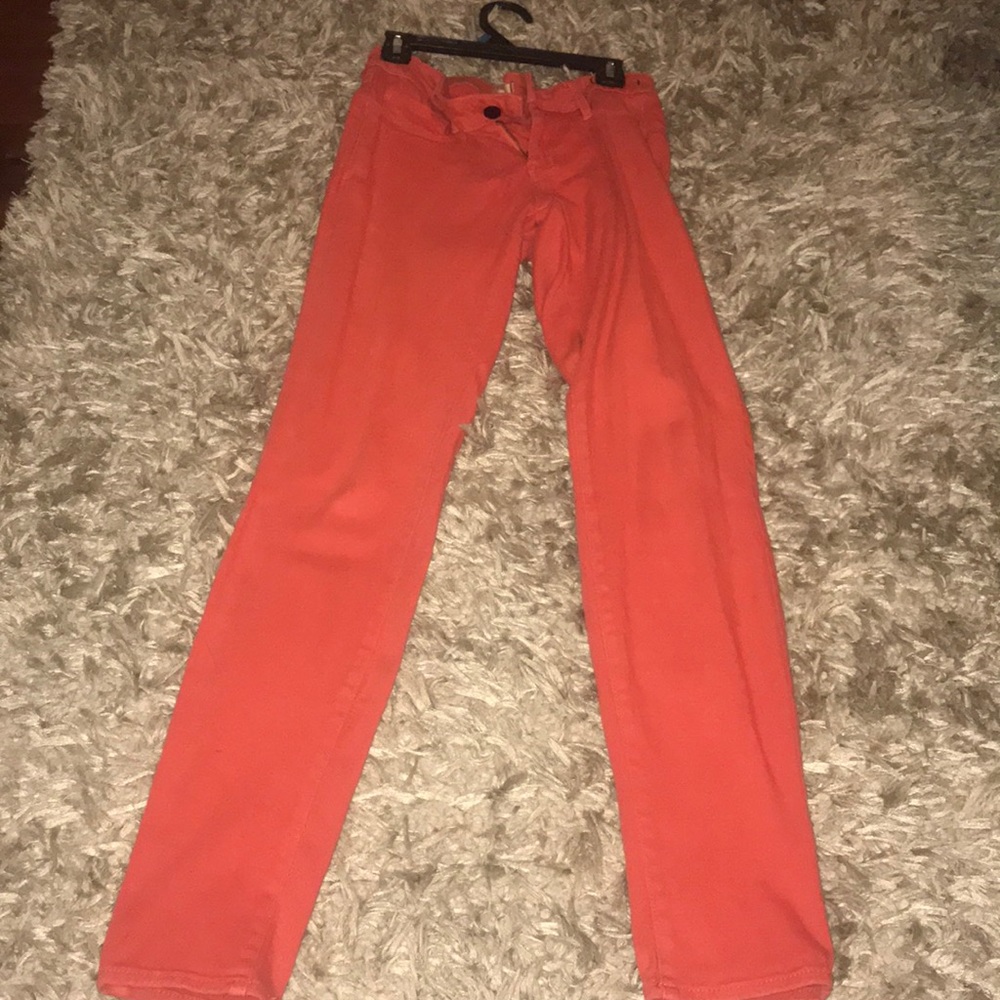 Red orange jeans!